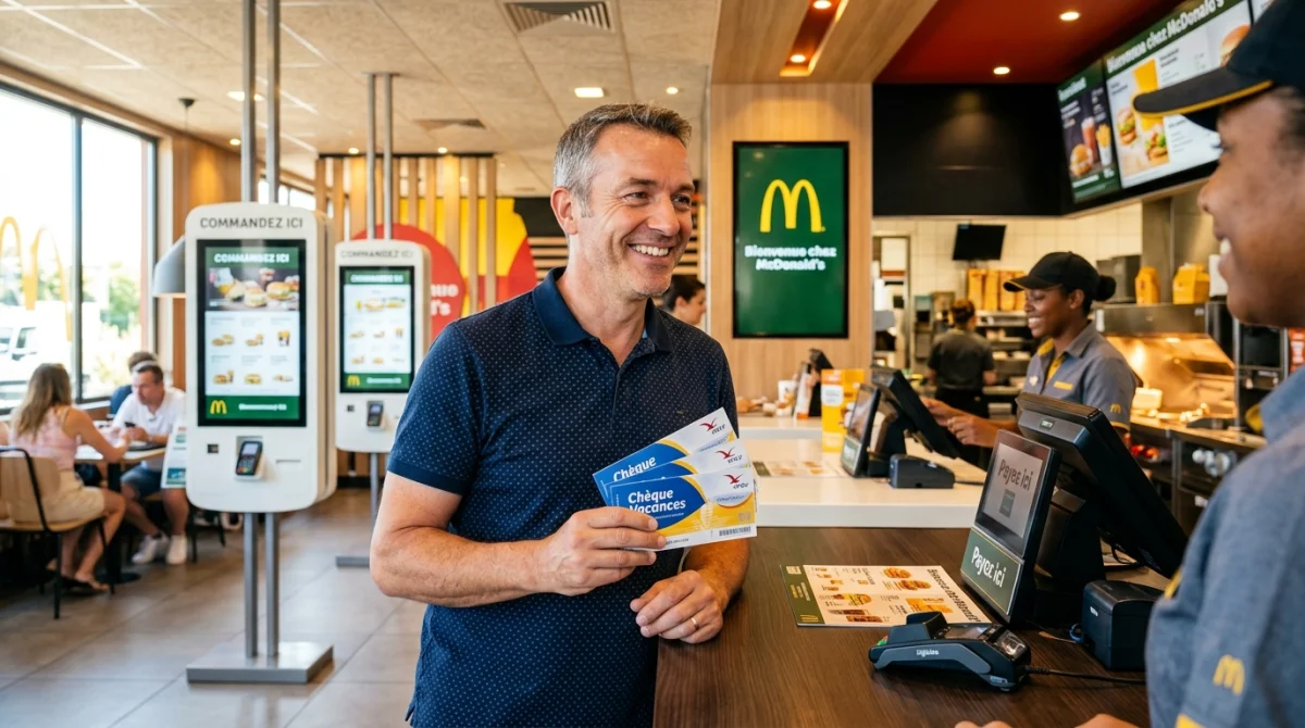est ce que le mcdo prend les cheques vacances