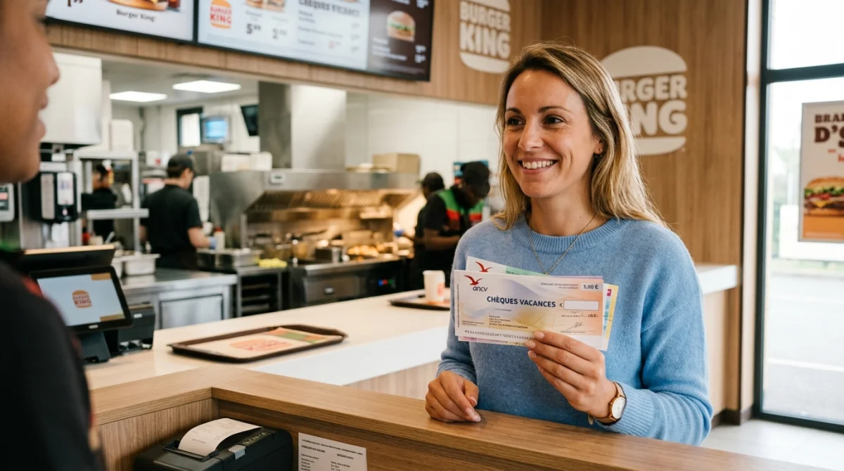 est ce que burger king prend les cheques vacances